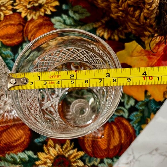 Set of 2 Vintage Imperial Glass Cape Cod Clear Water Goblets - Picture 6 of 7